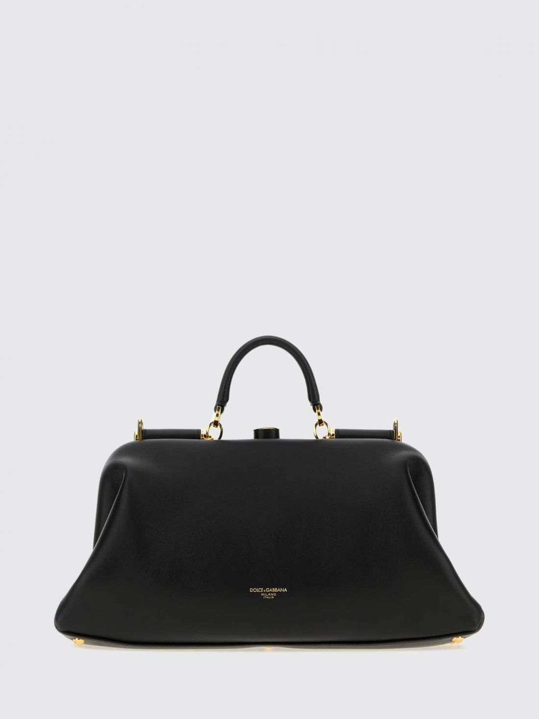 DOLCE &amp; GABBANA OS grandma lambskin nappa handbag with shoulder strap