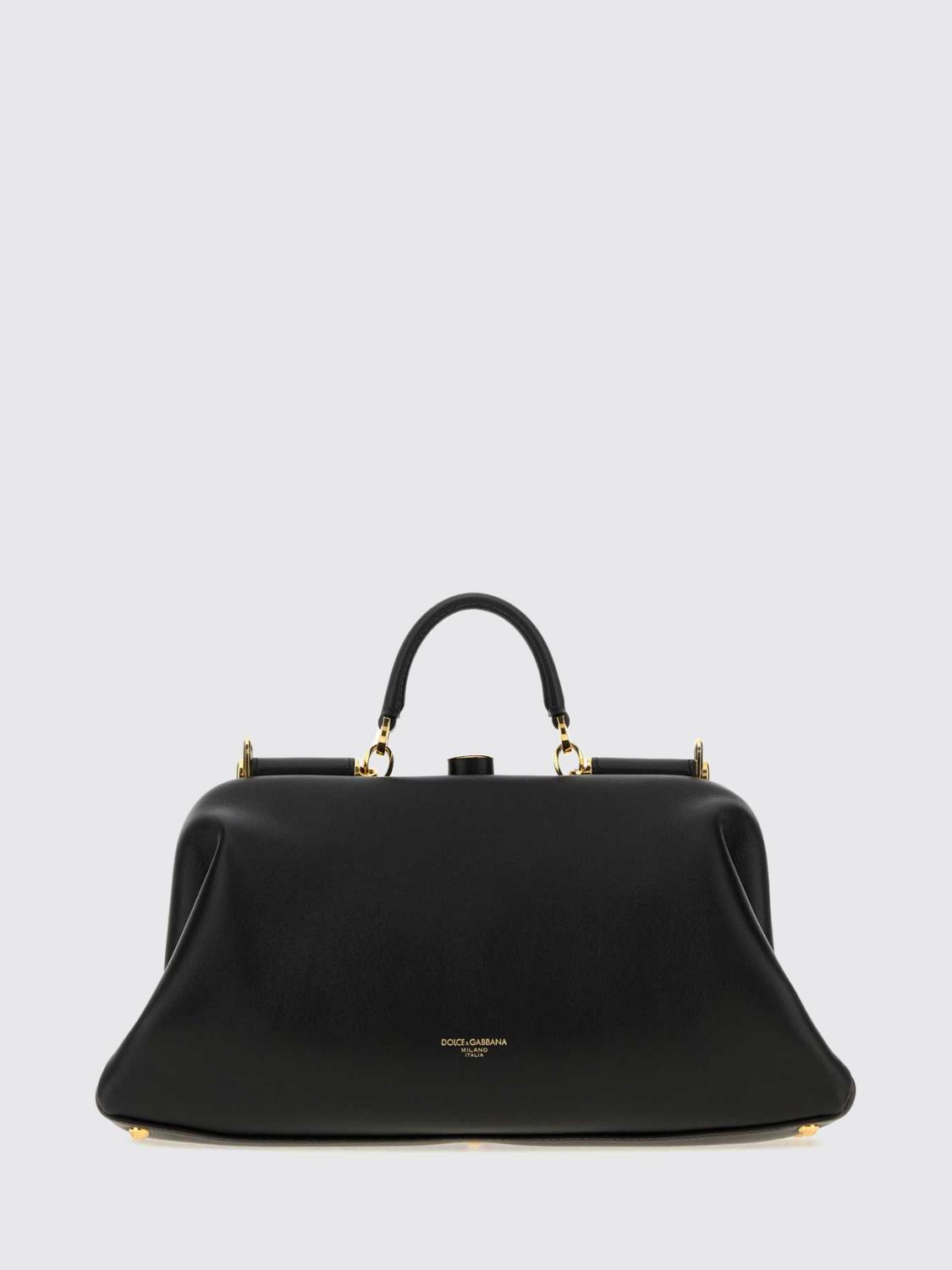grandma lambskin nappa handbag with shoulder strap