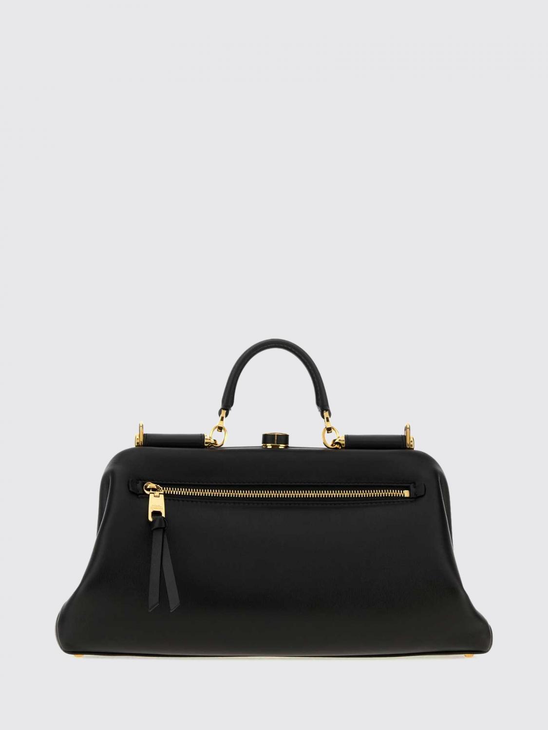 grandma lambskin nappa handbag with shoulder strap