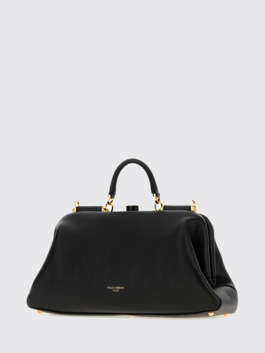 grandma lambskin nappa handbag with shoulder strap