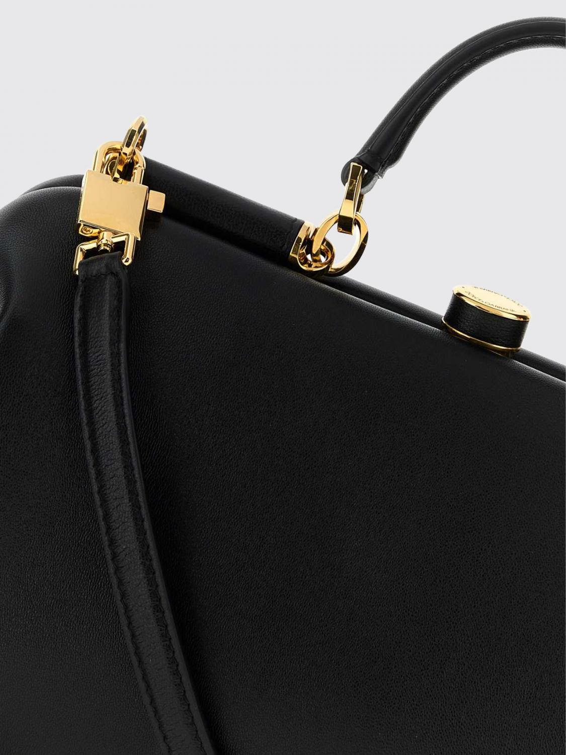 grandma lambskin nappa handbag with shoulder strap