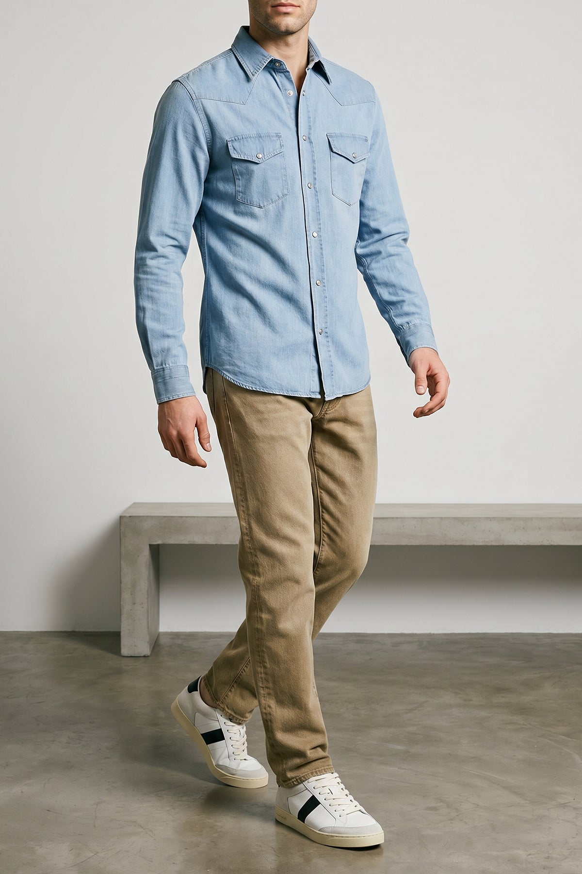 blake full-grain leather and suede sneakers