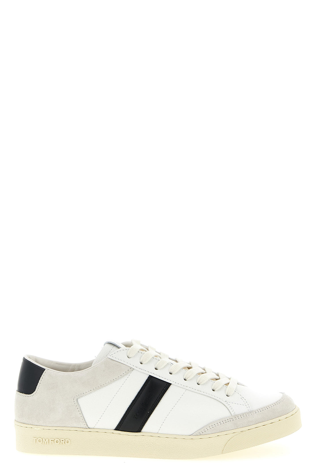 TOM FORD 41 blake full-grain leather and suede sneakers