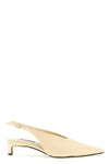 craquelé leather slingbacks