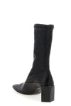 stretch nappa leather ankle boots