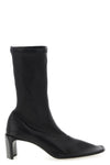 stretch nappa leather ankle boots