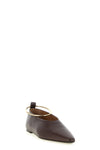 ring leather ballet flats
