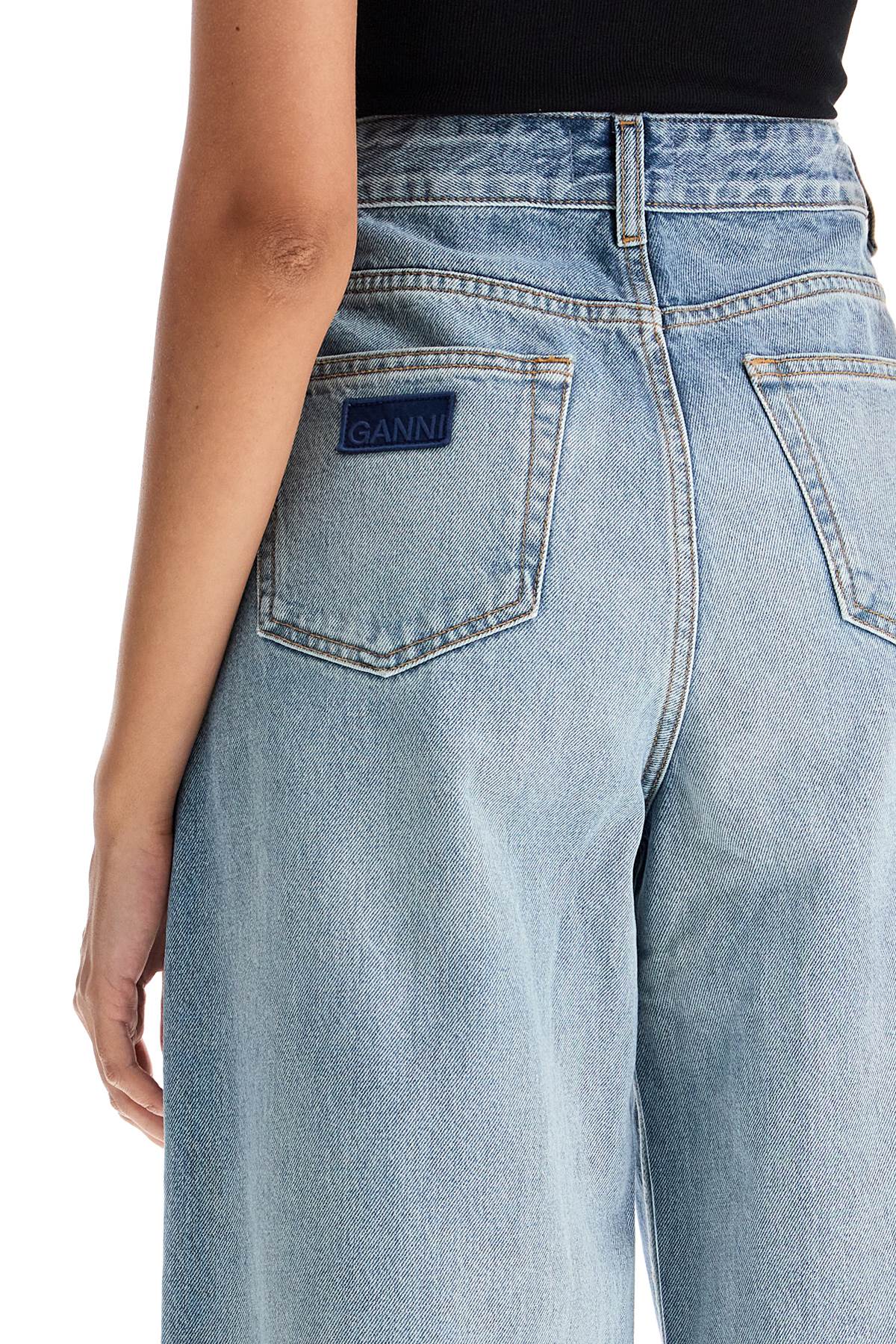 organic denim tapered jeans