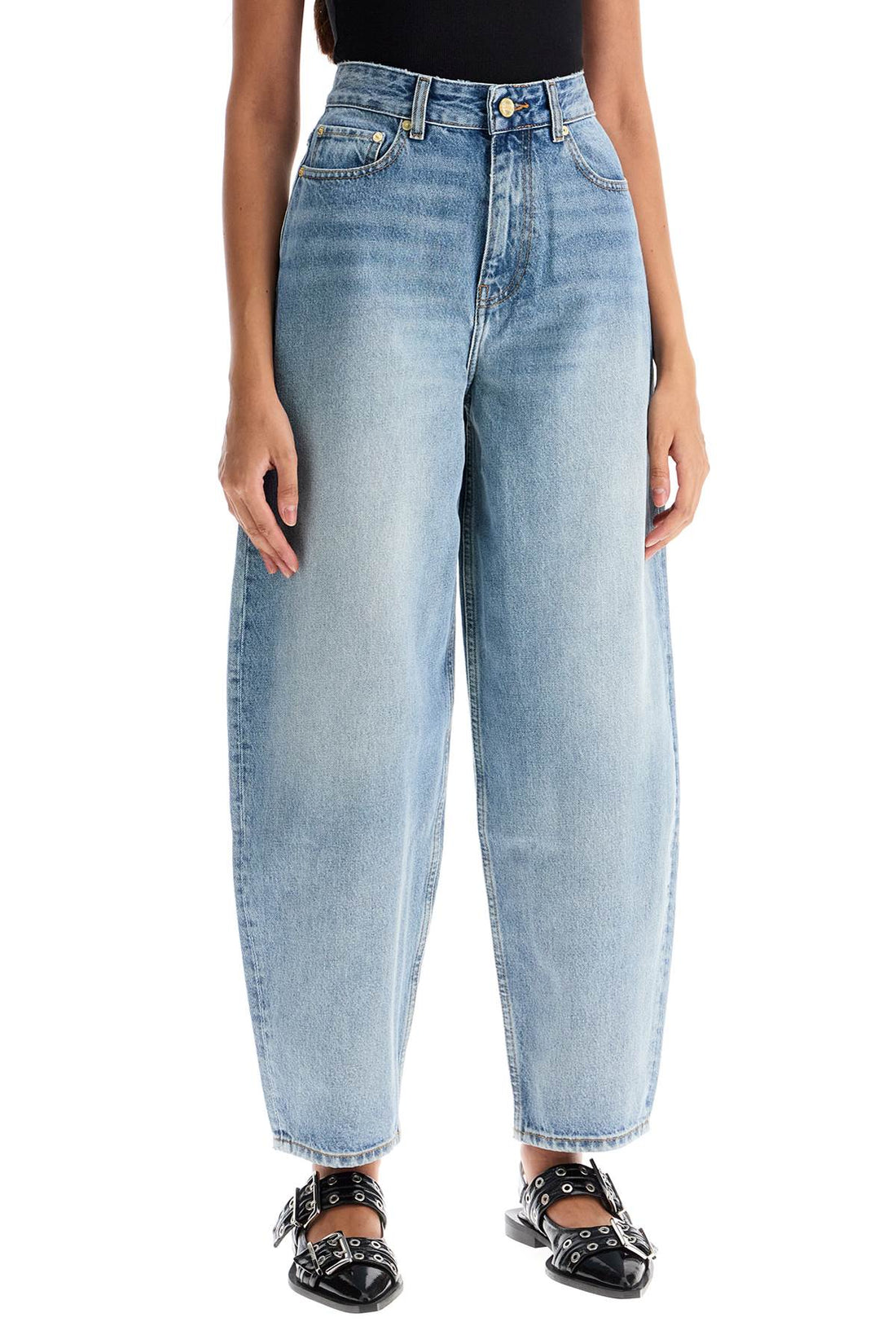 organic denim tapered jeans