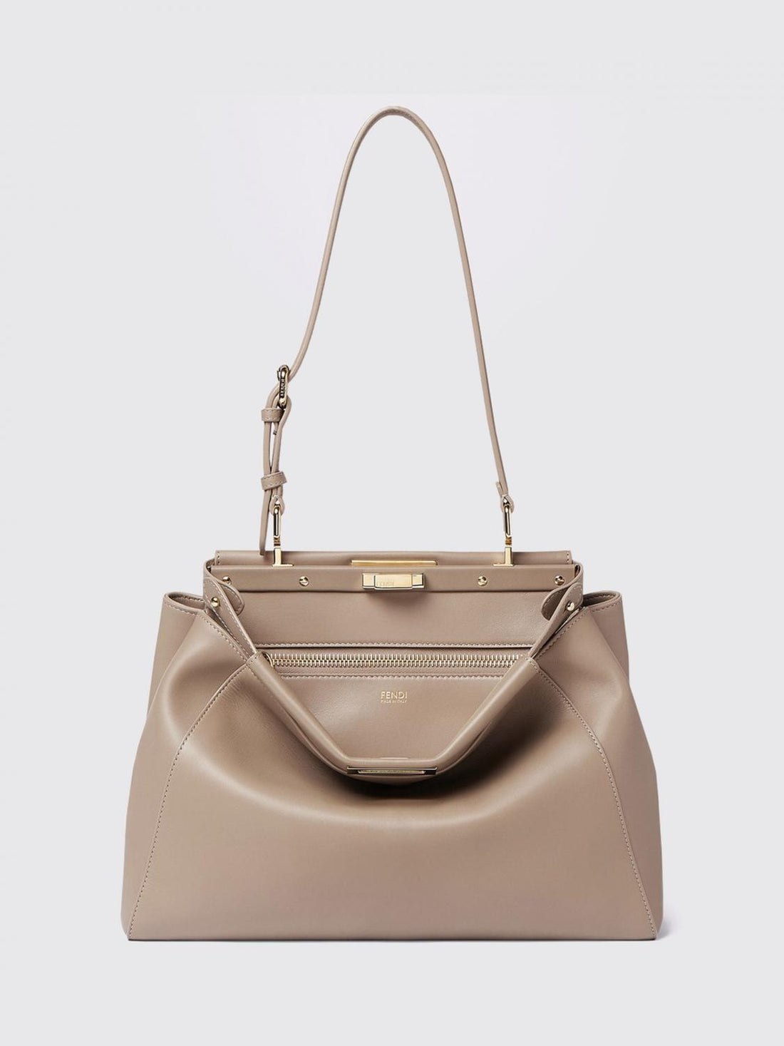 FENDI OS my peekaboo® medium shoulder bag in smooth calfskin