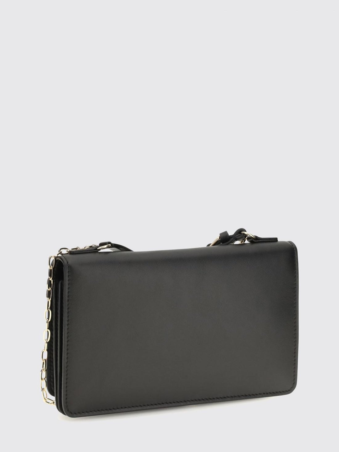 FENDI OS peekaboo wallet on chain in calfskin with ff monogram