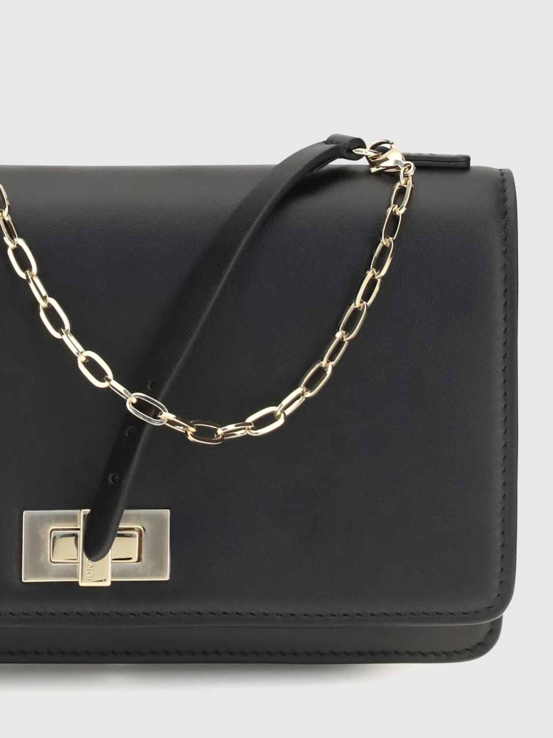 peekaboo wallet on chain in calfskin with ff monogram