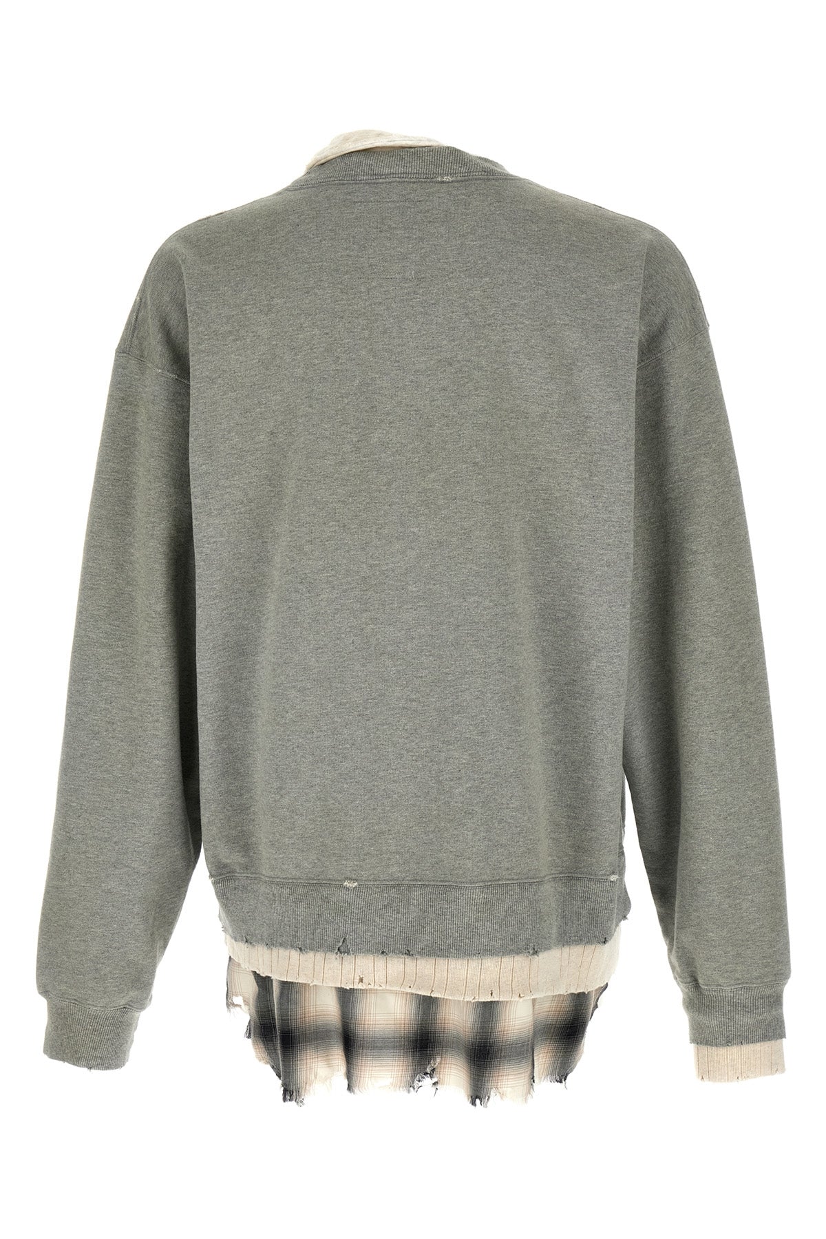 used-effect cotton sweatshirt