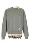 used-effect cotton sweatshirt