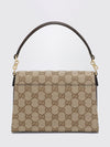 horsebit duomo mini handbag in gg jacquard and leather