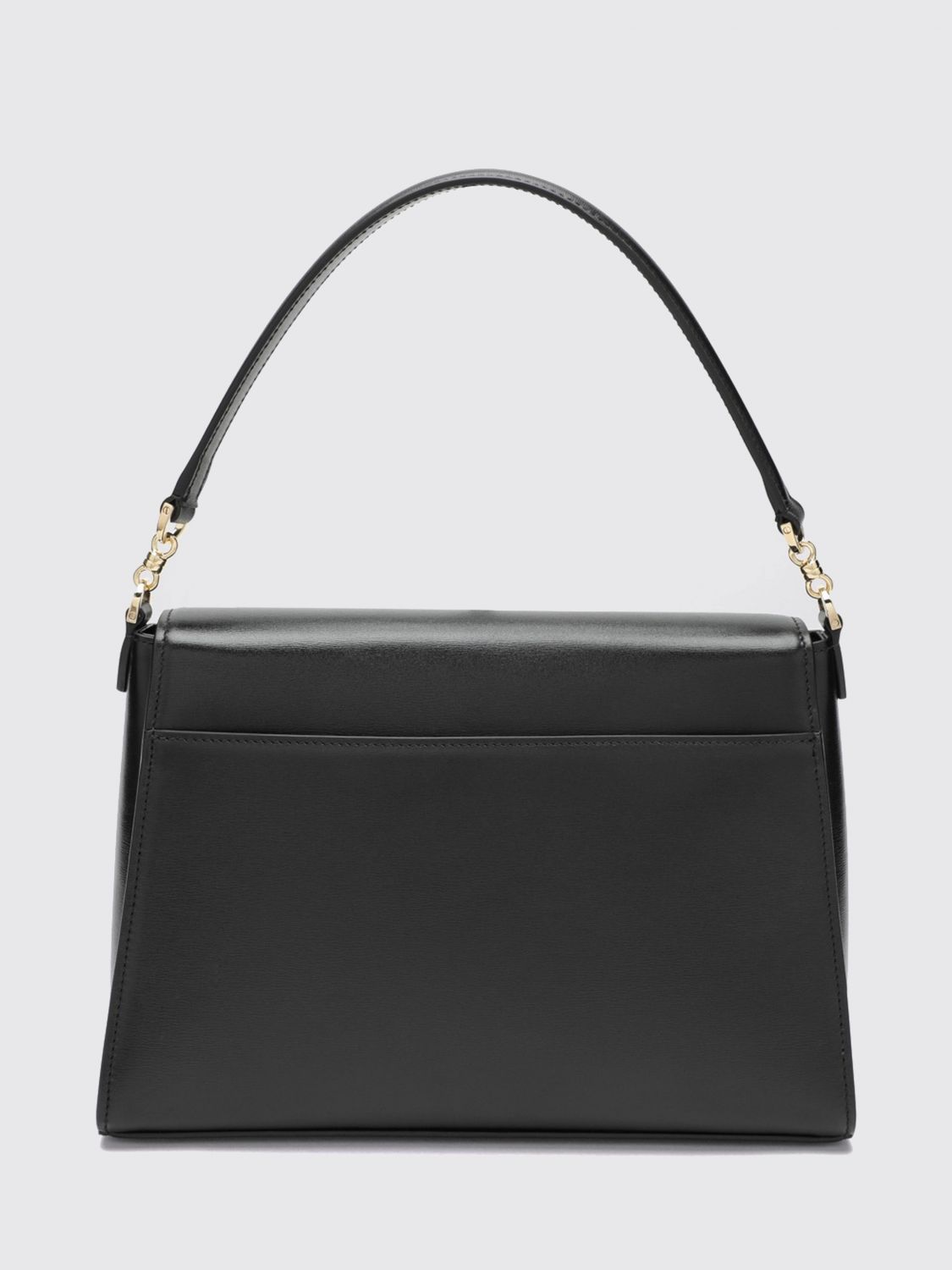 horsebit duomo calfskin leather shoulder bag with horsebit detail