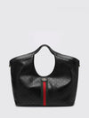 giglio large perforated gg monogram leather tote with pouch