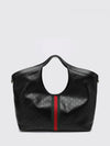 giglio large perforated gg monogram leather tote with pouch
