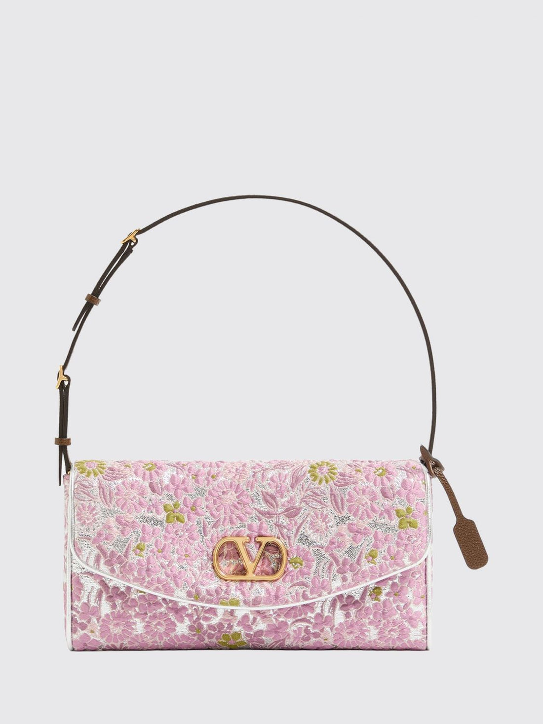 VALENTINO GARAVANI OS devain floral embroidery vlogo mini shoulder bag