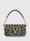 locò crystal-embroidered satin mini bag with vlogo