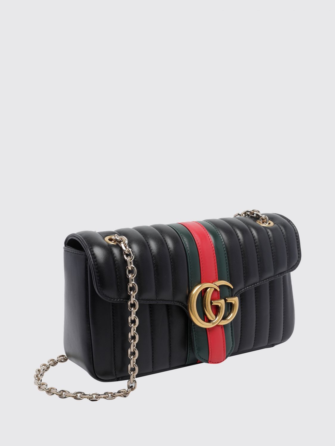 jetset gg marmont quilted nappa leather shoulder bag with gg logo