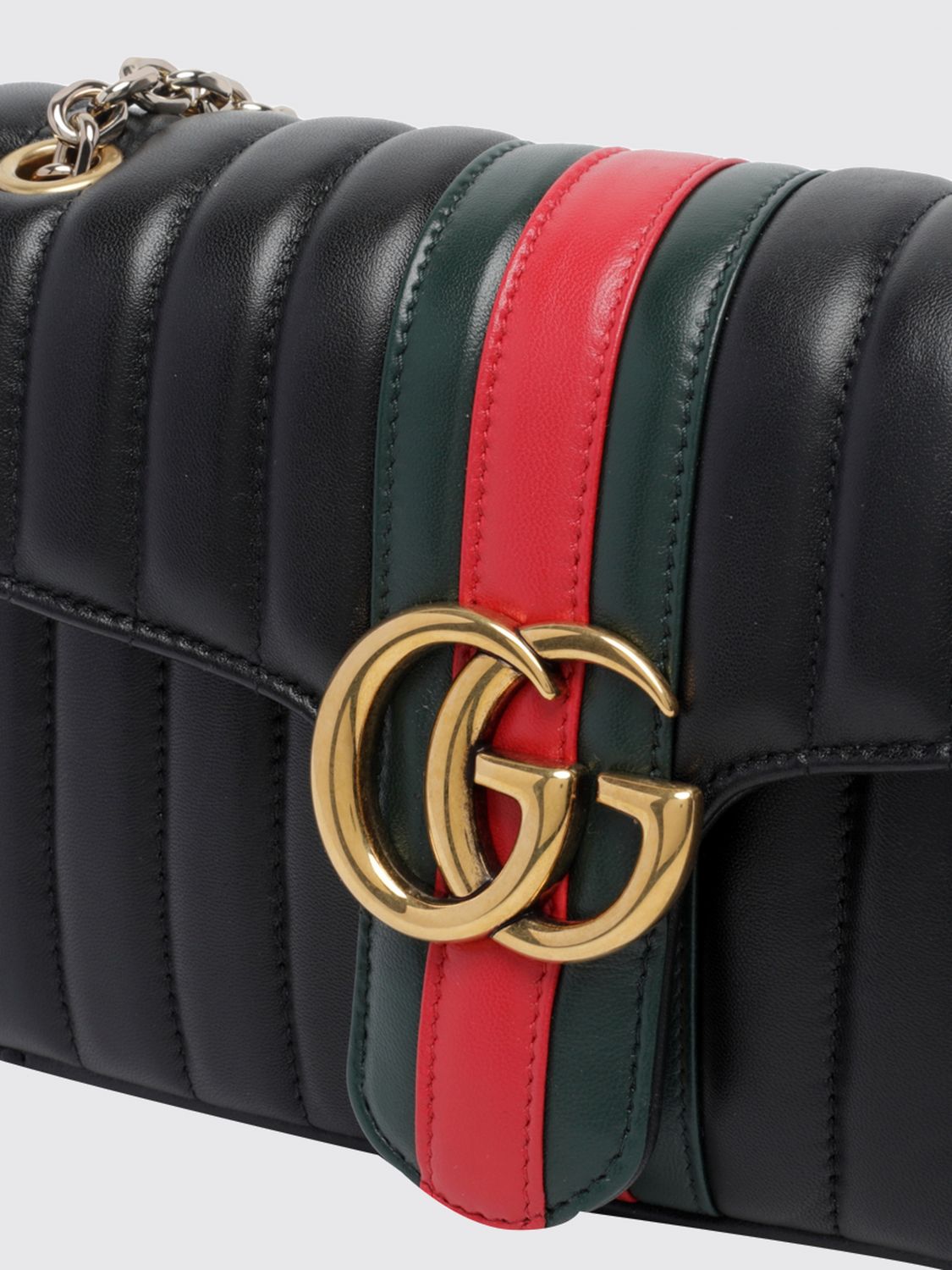 jetset gg marmont quilted nappa leather shoulder bag with gg logo