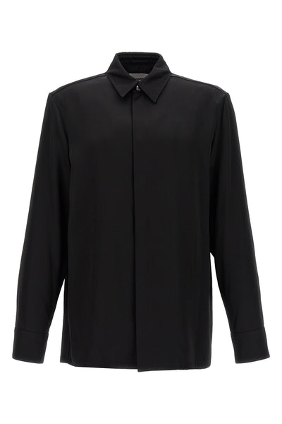 121 viscose and silk blend twill shirt