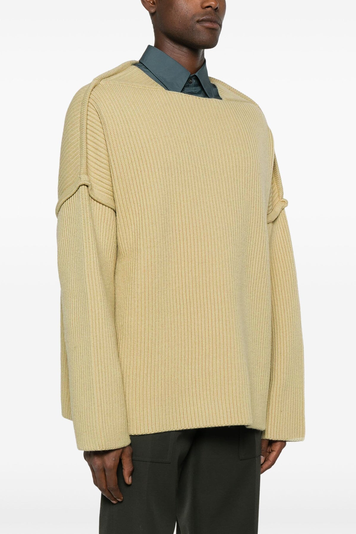 ribbed wool sweater