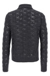 cardigan in virgin wool perforated effect i do not see