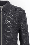 cardigan in virgin wool perforated effect i do not see