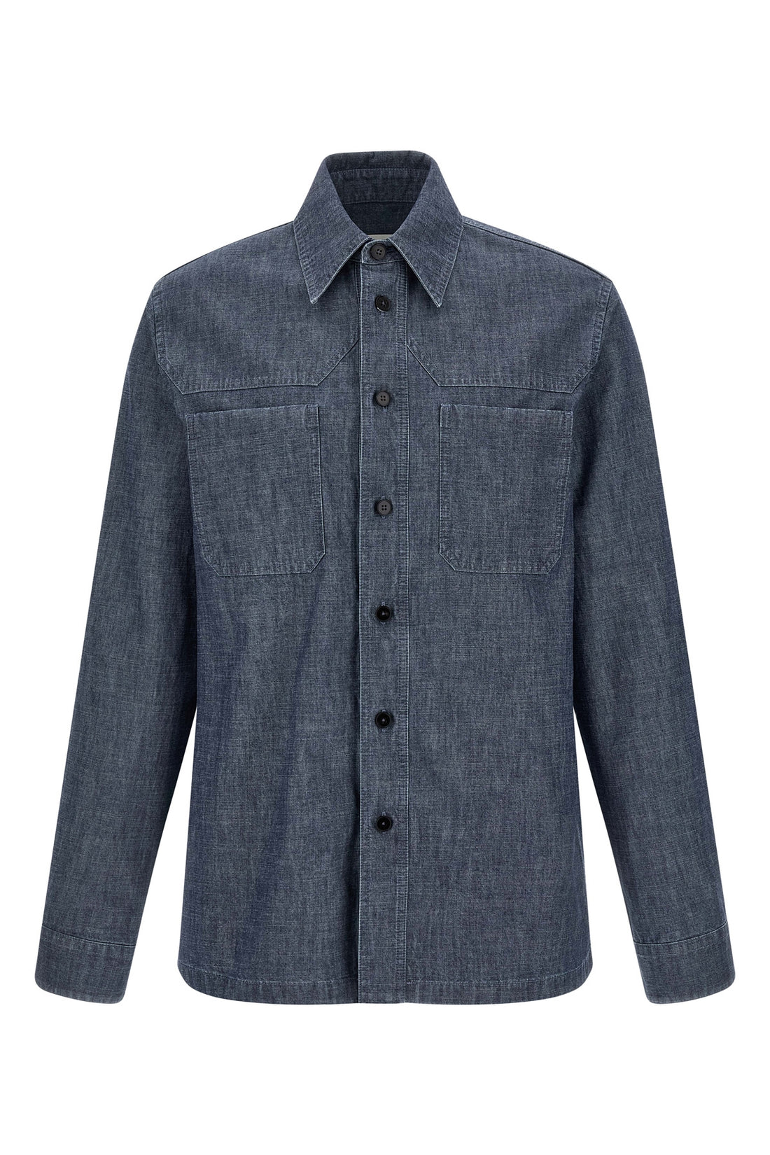 JIL SANDER 41 cm 203 chambray cotton shirt