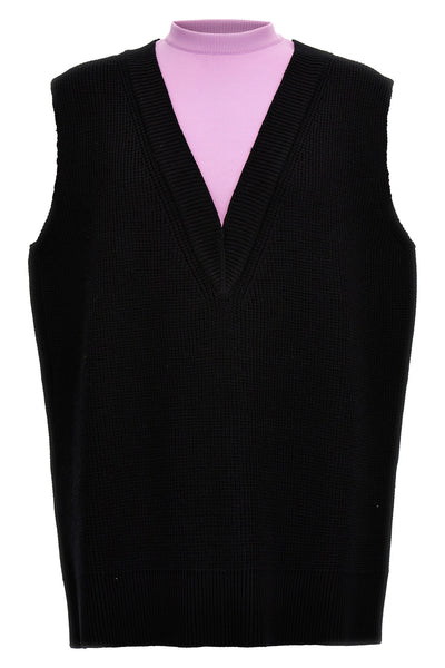 wool blend knit vest