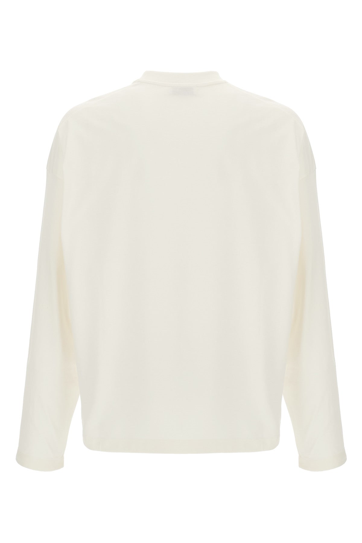 the jil sander long-sleeved t-shirt features an essential construction in compac