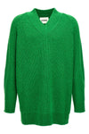 oversized cotton blend sweater