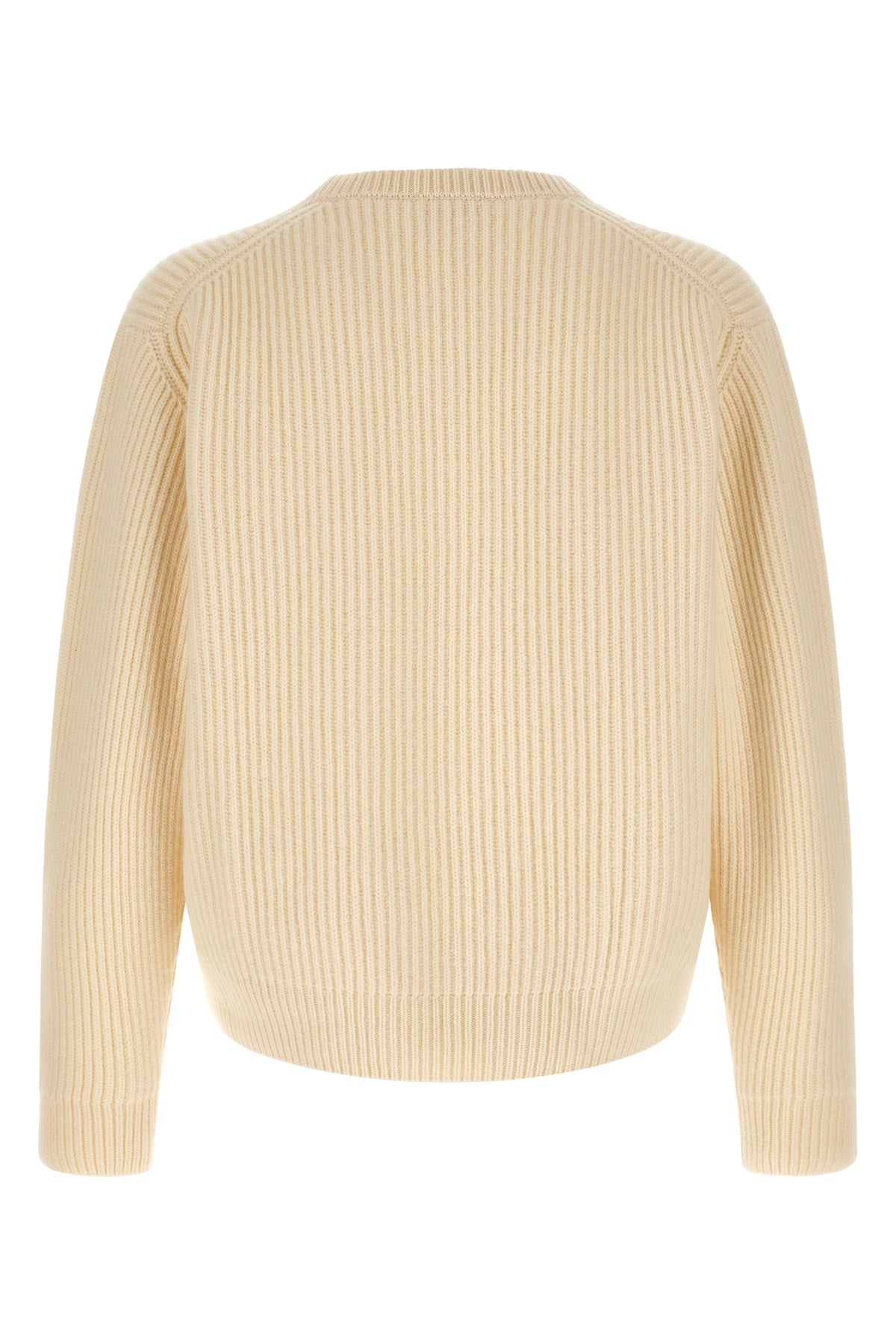 fishermans rib sweater in heavy ribbed wool