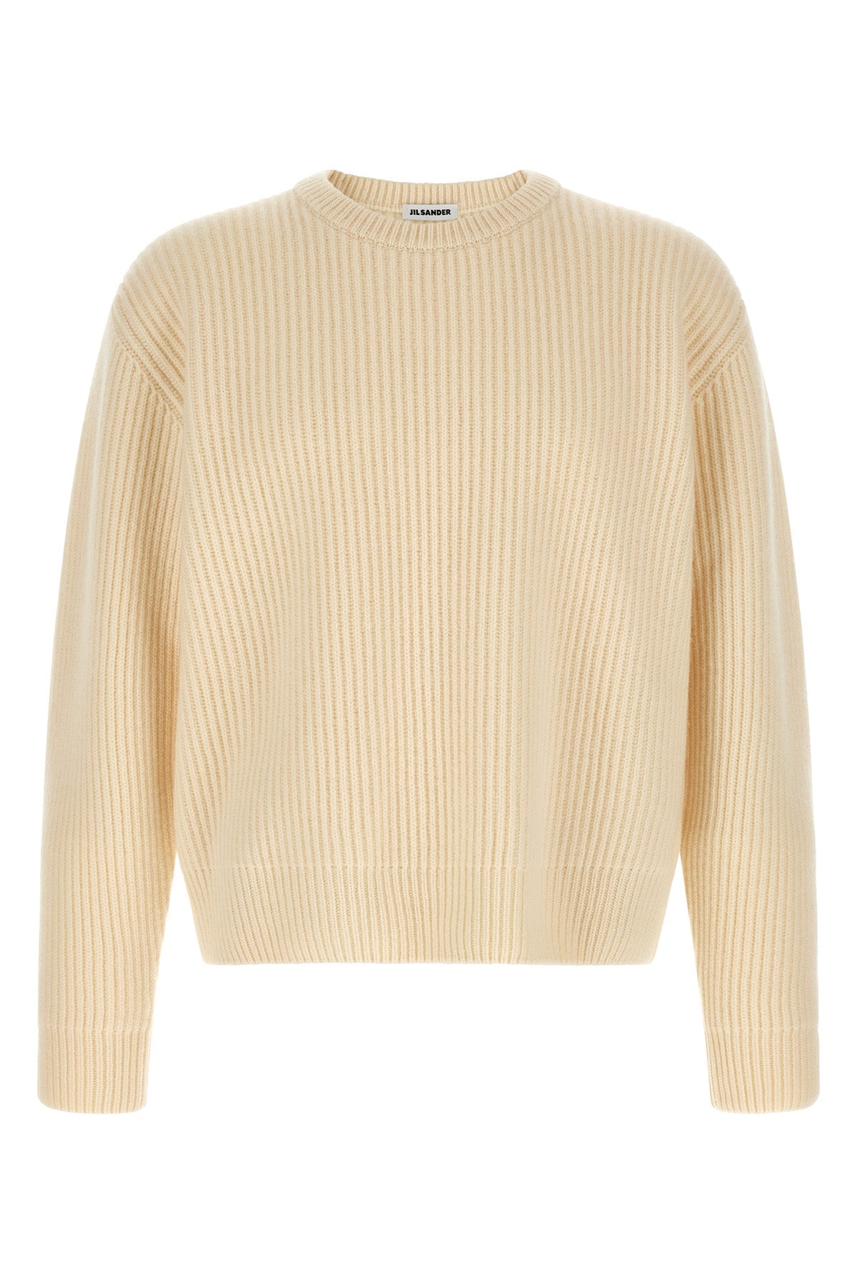 fishermans rib sweater in heavy ribbed wool