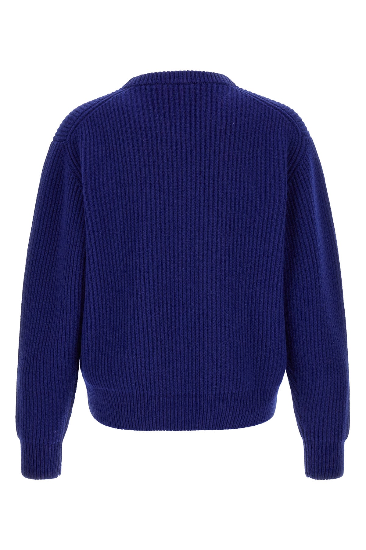 fishermans rib sweater in heavy ribbed wool