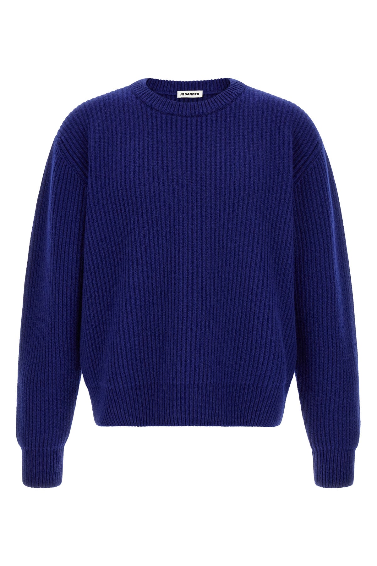 fishermans rib sweater in heavy ribbed wool