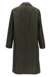 single-breasted nylon twill trench coat