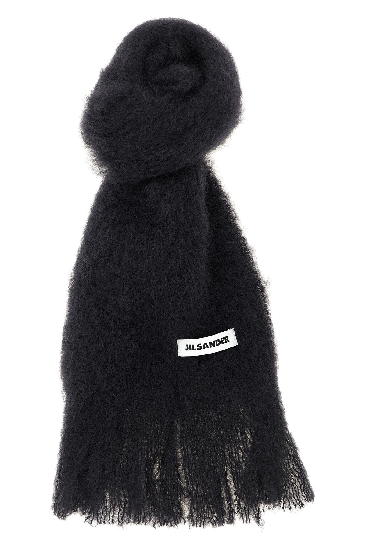 the jil sander small scarf in mohair blend