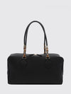 large boston shoulder bag in grained calf leather