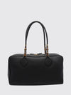 large boston shoulder bag in grained calf leather