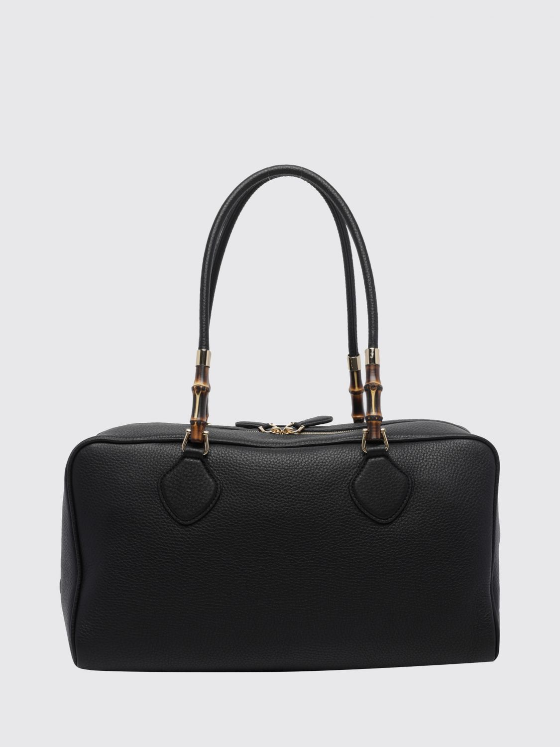 large boston shoulder bag in grained calf leather