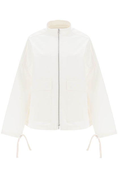 oversized blouson jacket in canvas