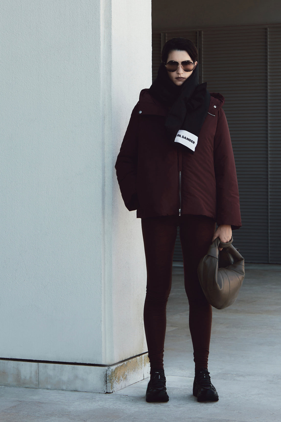 JIL SANDER S 029 leggings in lightweight technical wool