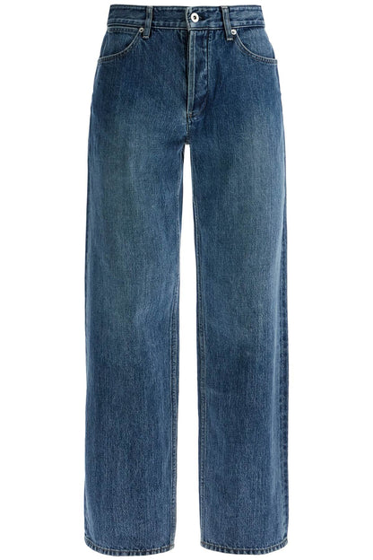 loose fit straight cut jeans