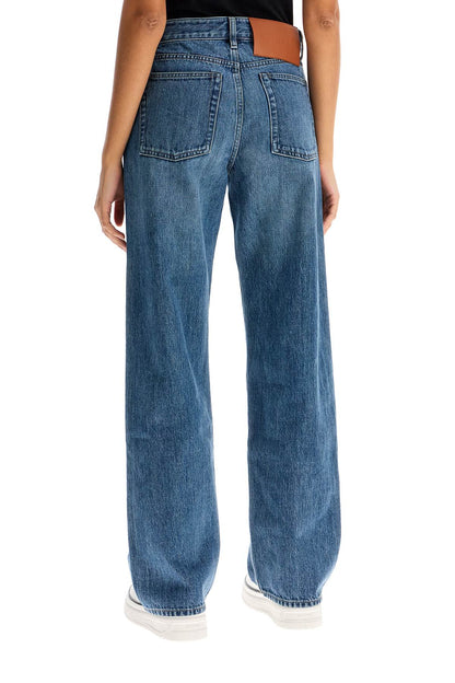 loose fit straight cut jeans