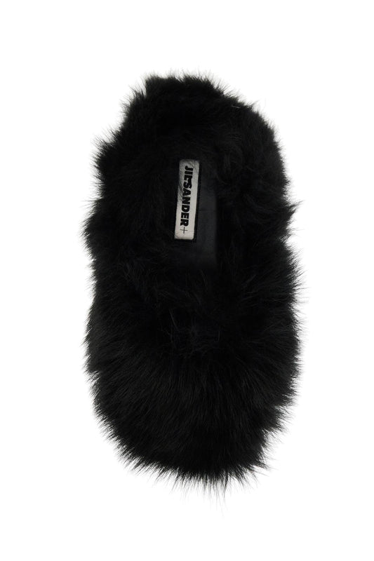 fur-lined slip-on