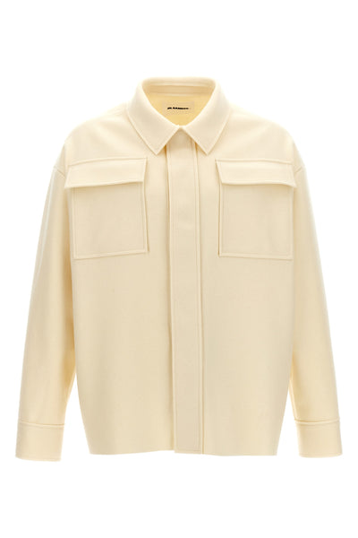 wool blend cloth shirt