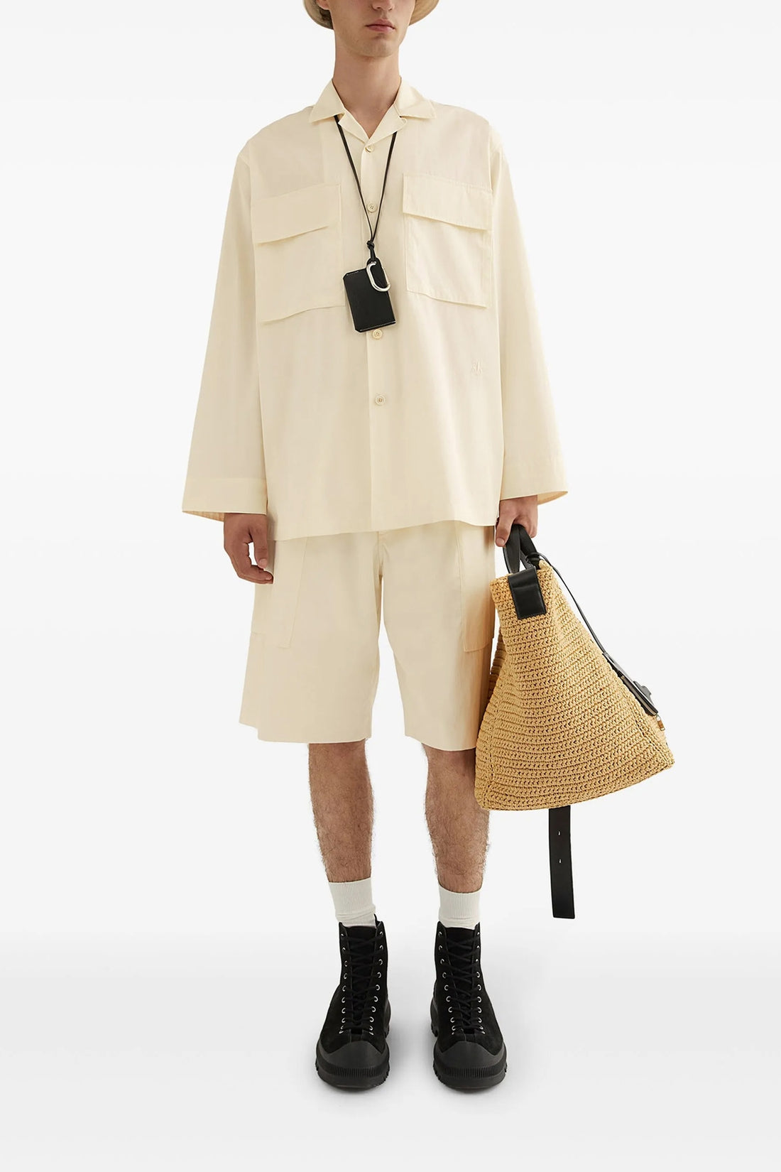 JIL SANDER 48 cotton poplin shirt